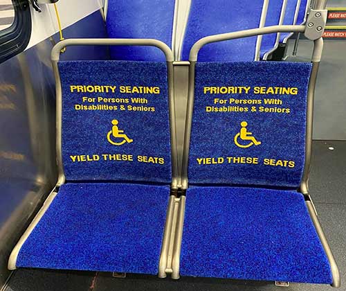 priority bus seats